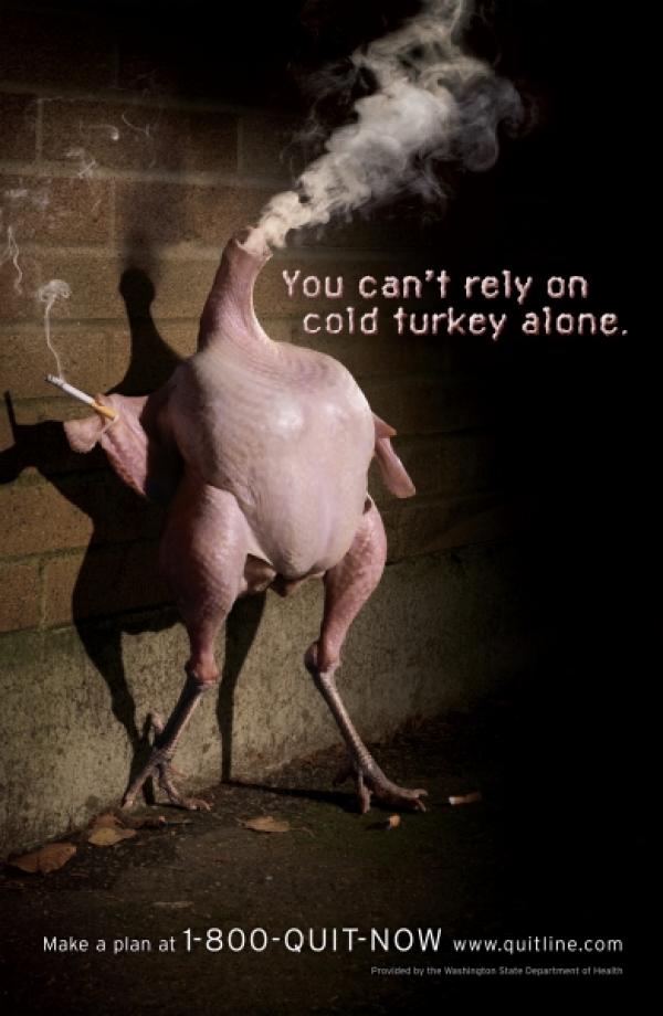 Cold Turkey print campaign