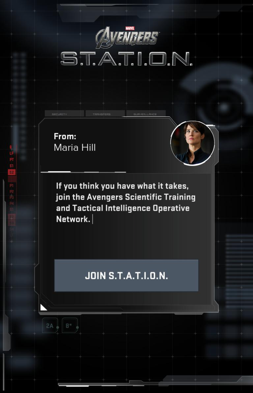 Avengers STATION - Interactive APP