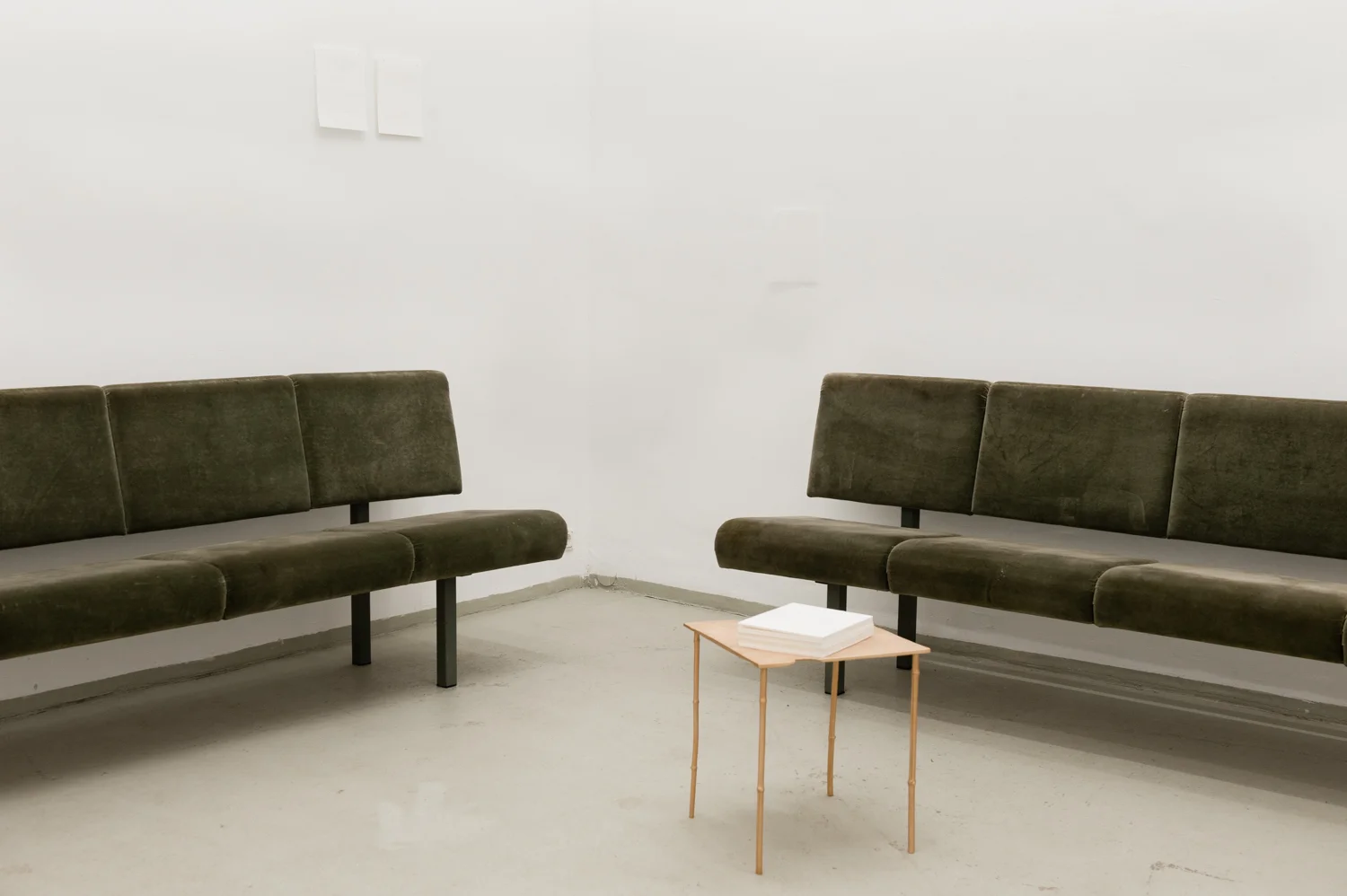 Carta fAN Kunstverein curated by Antje Prisker & Ute Burkhardt Dauer 16.2.2017 – 28.2.2017 Photos by Christoph Liebentritt Schon der Gedanke, dass ein Zufall am Anfang vieler Sammlungen steht, gibt einem ein gutes Gefühl. Wo Kenntnisse über Sammelgebiete und Gegenstände steigen, spricht man von einer Sammlung, denn Sammeln im Gegensatz zum Anhäufen bedeutet auswählen. Populäre Sammelgebiete sind unter anderem historische Aktien und Wertpapiere, Ansichtskarten, Anstecknadeln, Antiquitäten, Aufkleber, Autogrammkarten und viele mehr. Ich sammle Papier, sammle das Wissen und die Geschichte die es erzählt. Die Idee zu „Carta“ steht am Anfang dieser Sammlung, die Idee aus den gesammelten Papieren ein blindes Buch mit verlaufenden Grammaturen zu machen. Speziell dafür suche ich seit langem rein weiße ungestrichene Papierbögen verschiedener Grammatur. Das Objekt ist nicht viel mehr als ein Block Papier, ein Musterbuch von Sorten die zu ihrem Ende gekommen sind. Die sich nun als Zeugen der Betriebe, die sie produzierten, zusammen finden. (Anna Paul, Feb.2017) Carta Thinking of coincidence as an initiator for many a collection already creates a good feeling. Where knowledge about specific areas and objects increases one speaks of a collection for collecting, as opposed to hoarding, means making choices. Popular collectibles are, amongst others, historical shares and bonds, postcards, pins, antiques, stickers, autographs and many more. I am collecting paper, the knowledge and the stories it holds. The idea of binding the collected papers to a blind book with changing grains became the initial idea behind ‘Carta’. For this I have long been searching for brilliant white laid paper of different grain. The object displayed is little more than a block of paper, a sample book of discontinued lines, coming together to bear witness to the companies which produced them.