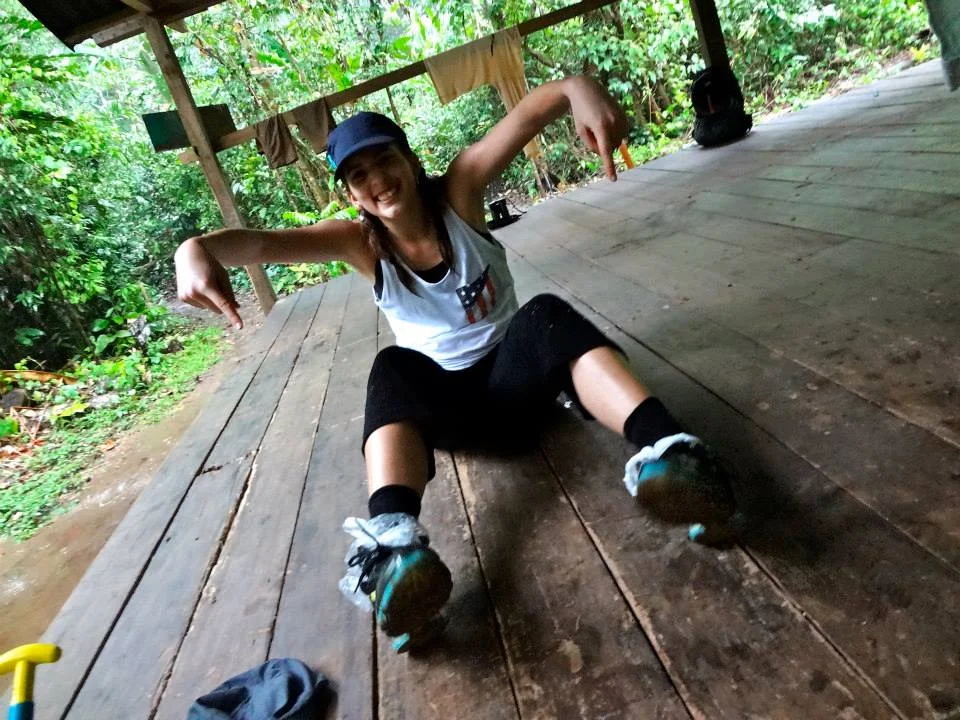 Covering your feet in plastic bags don't keep them dry when you're hiking in a downpour.
