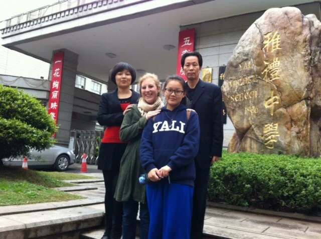 Sarah in China with Yali Sue