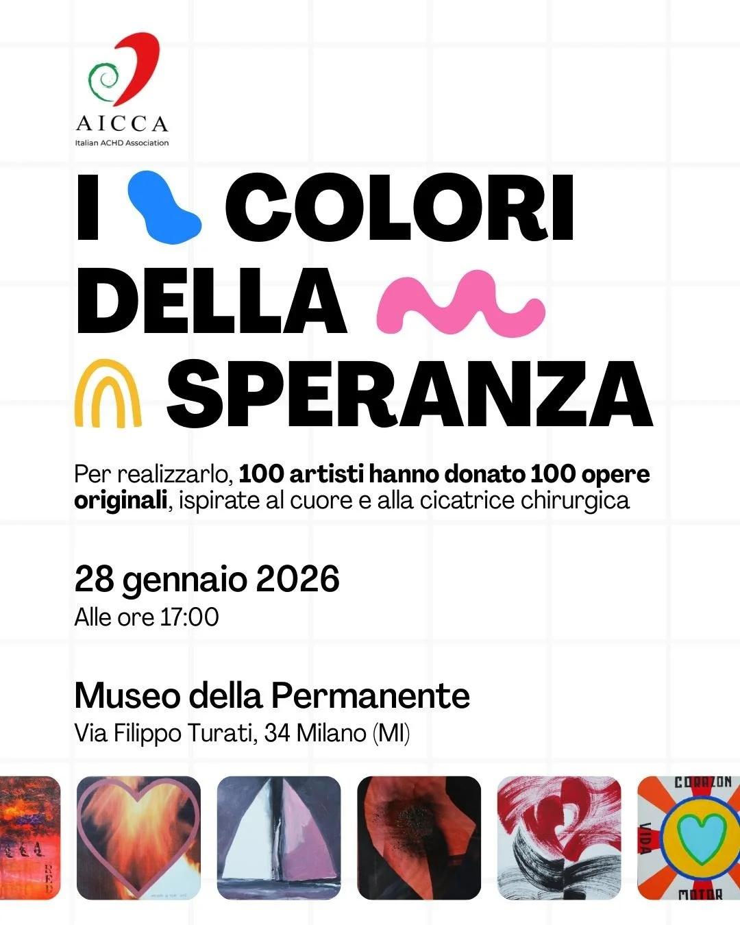 28 gennaio asta solidale “I Colori della Speranza” a Milano