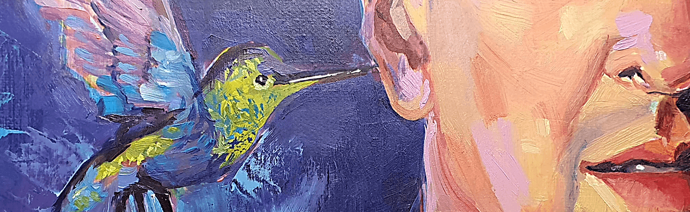 Close up of a painting By london based artist alexgringo, the layers and textures are clearly visible