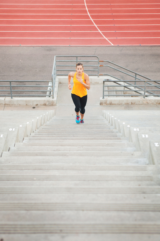 Girl running stairs like a crazy athlete. san diego commercial photographer, san diego fitness photographer, san diego fitness photography, southern sports photographer, California sports photographer