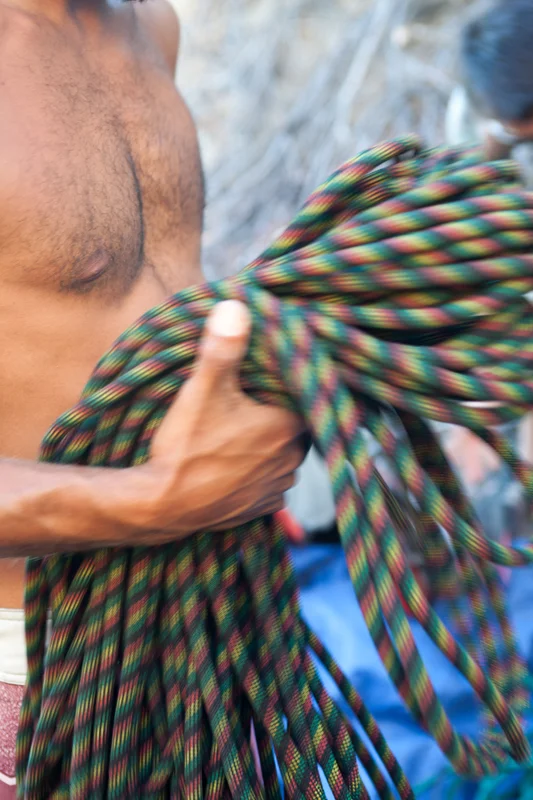 Rock climber prepping a rope. san diego commercial photographer, san diego fitness photographer, san diego fitness photography, southern sports photographer, California sports photographer