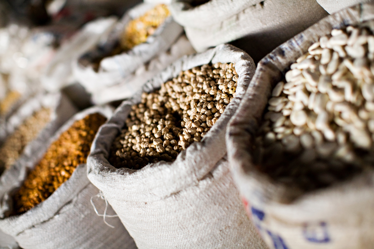 Cool photo of grains in a Peruvian market. san diego travel photography, san diego travel photographer, southern California travel photographer, California travel photographer, ca travel photographer