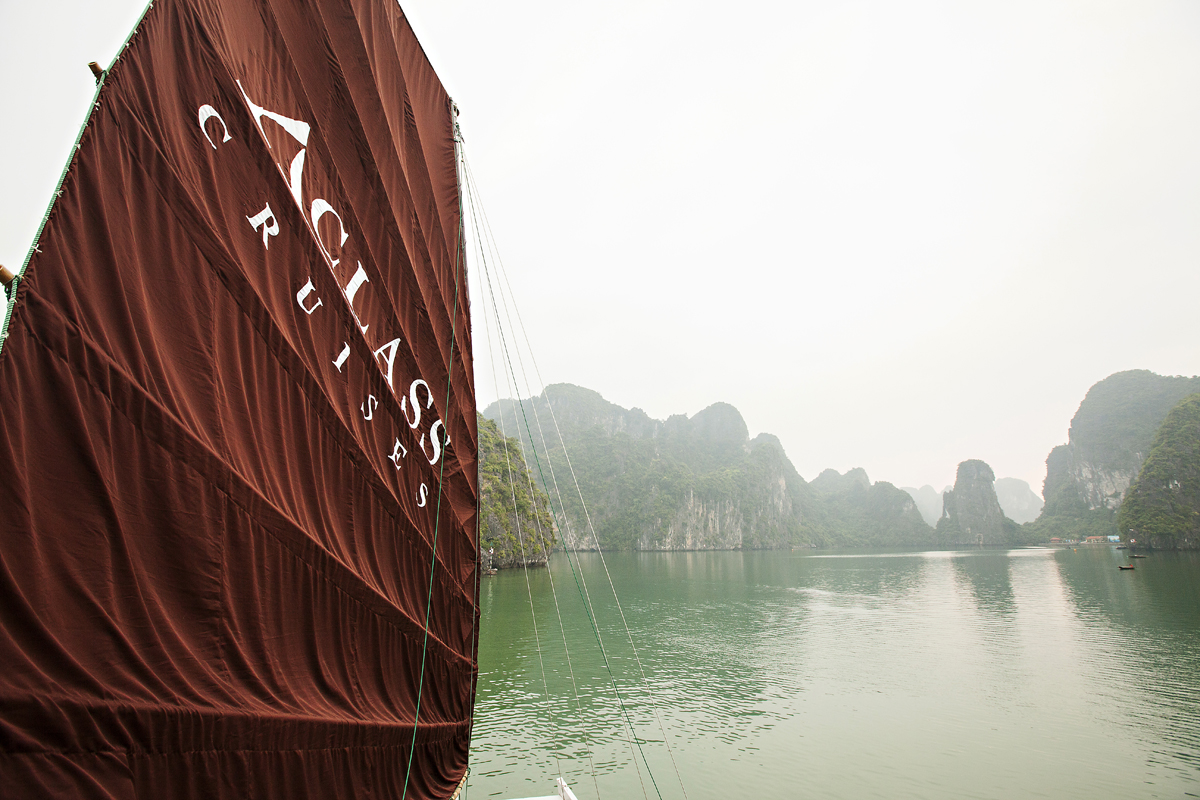 boat cruise on halong bay, vietnam. san diego commercial photography, san diego commercial photographer, southern California commercial photographer, California commercial photographer