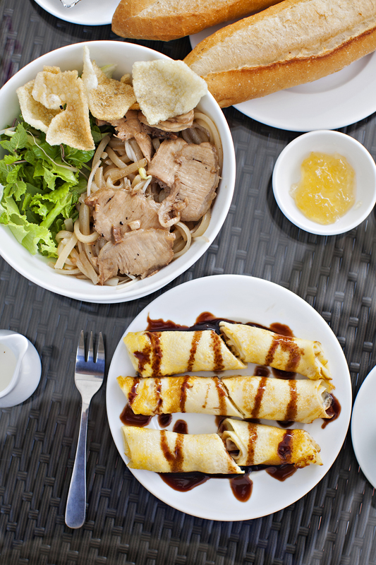 cau lau and crepe breakfast in hoi an, vietnam. san diego commercial photography, san diego commercial photographer, southern California commercial photographer, California commercial photographer