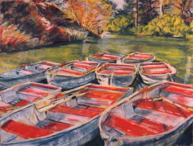 Rowboats Stow Lake San Francisco.