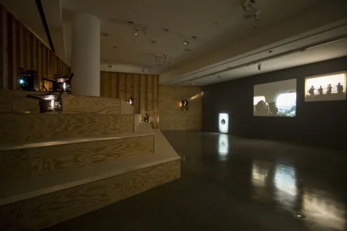 Install View: João Maria Gusmão and Pedro Paiva, One month without filming, REDCAT Gallery, 2015