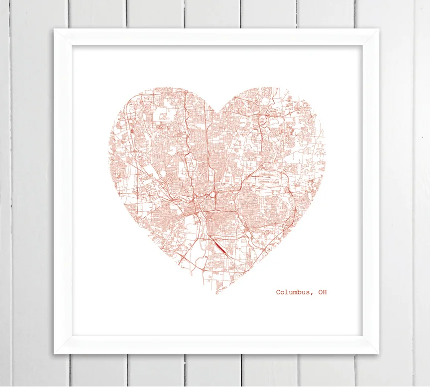 Columbus heart framed.jpg