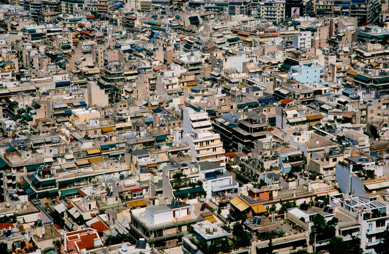 Athens, Greece. Try to find a round edge
