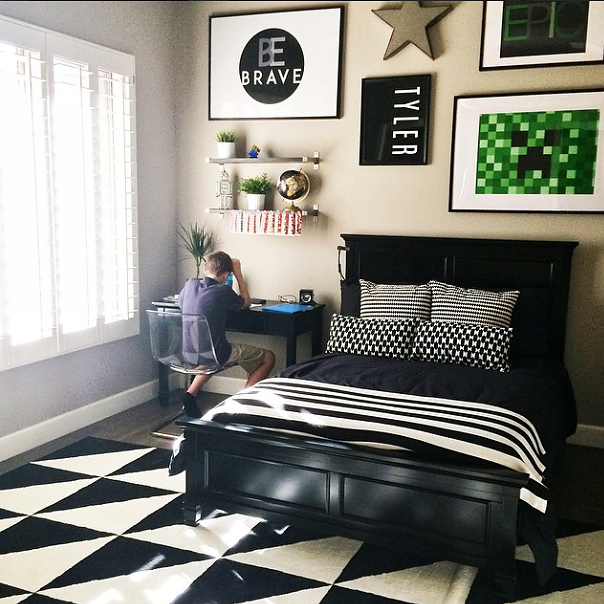 Tyler's bedroom, edited with Snapseed. 