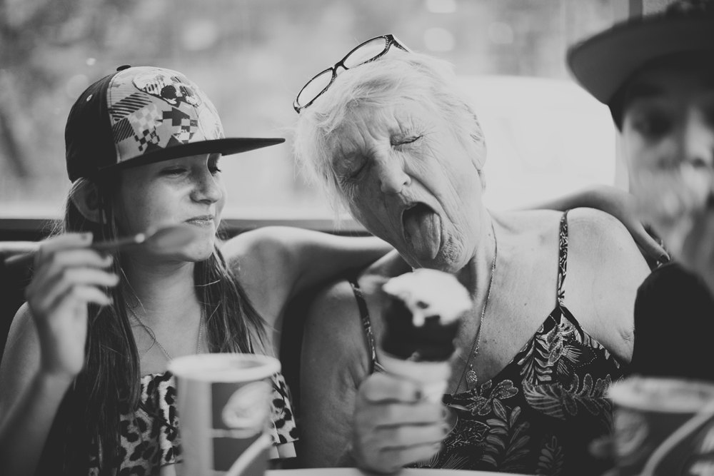 Grandma's silly face. I die laughing whenever I see this. 