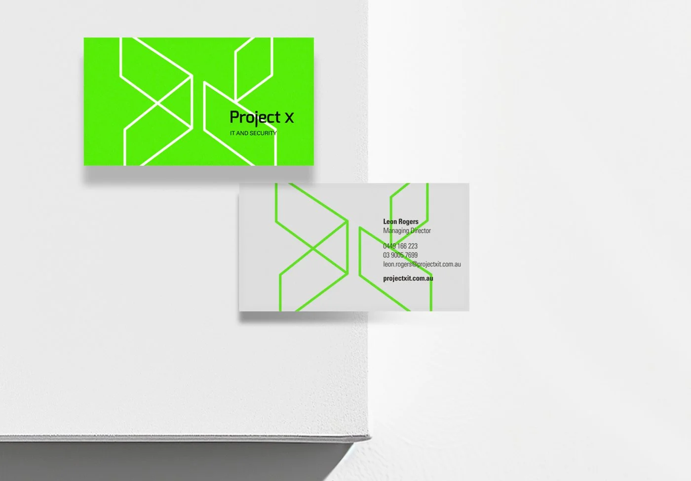 Logo design and visual identity for Project X Cyber and IT Security