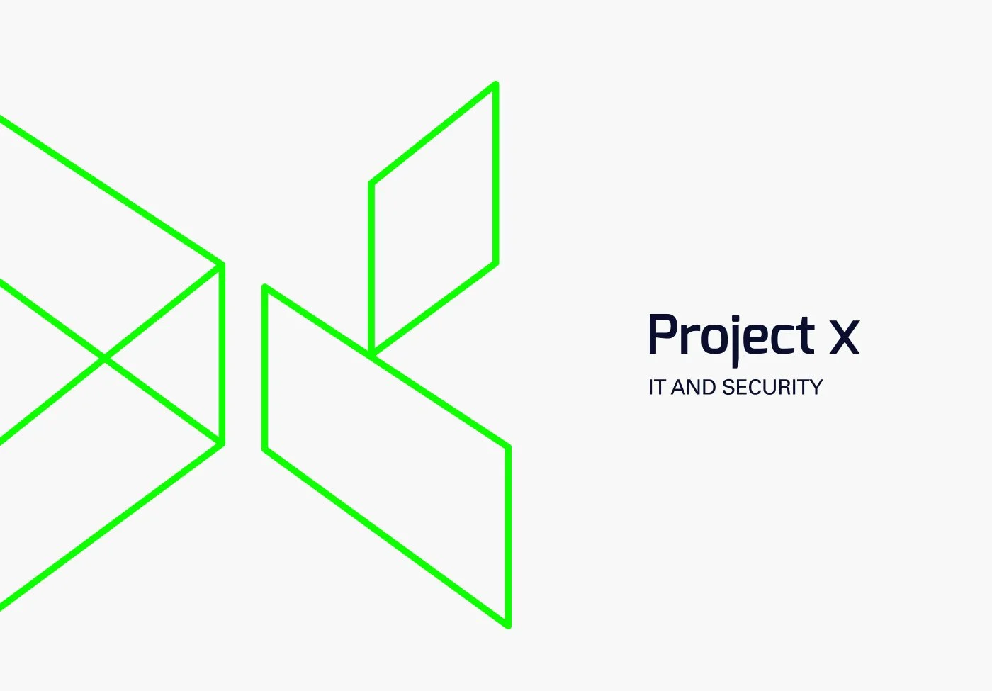 Logo design and visual identity for Project X Cyber and IT Security