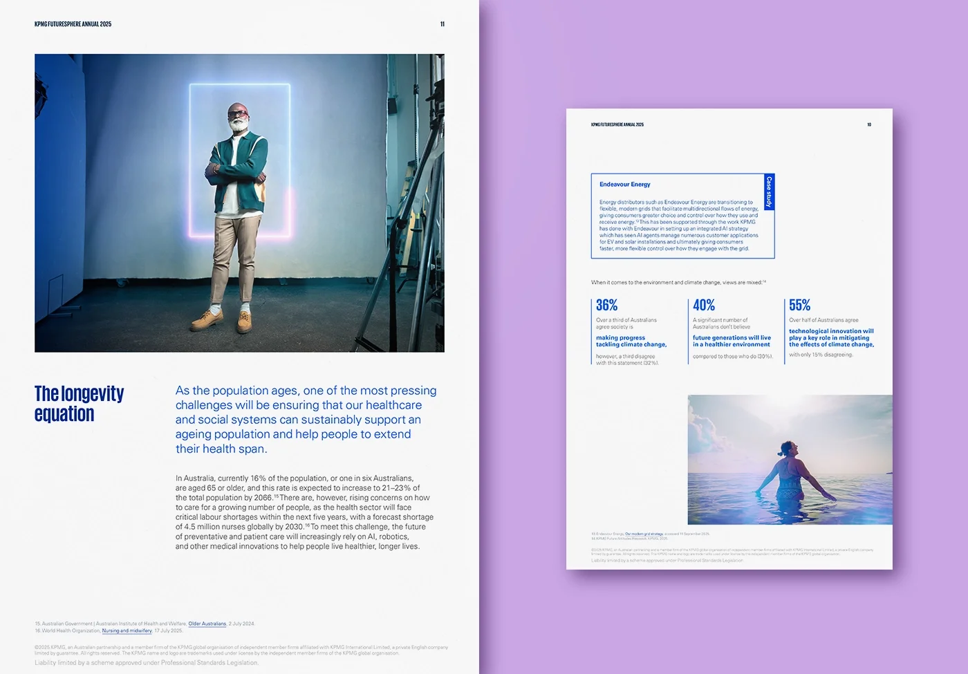 Report and publication design for professional services
