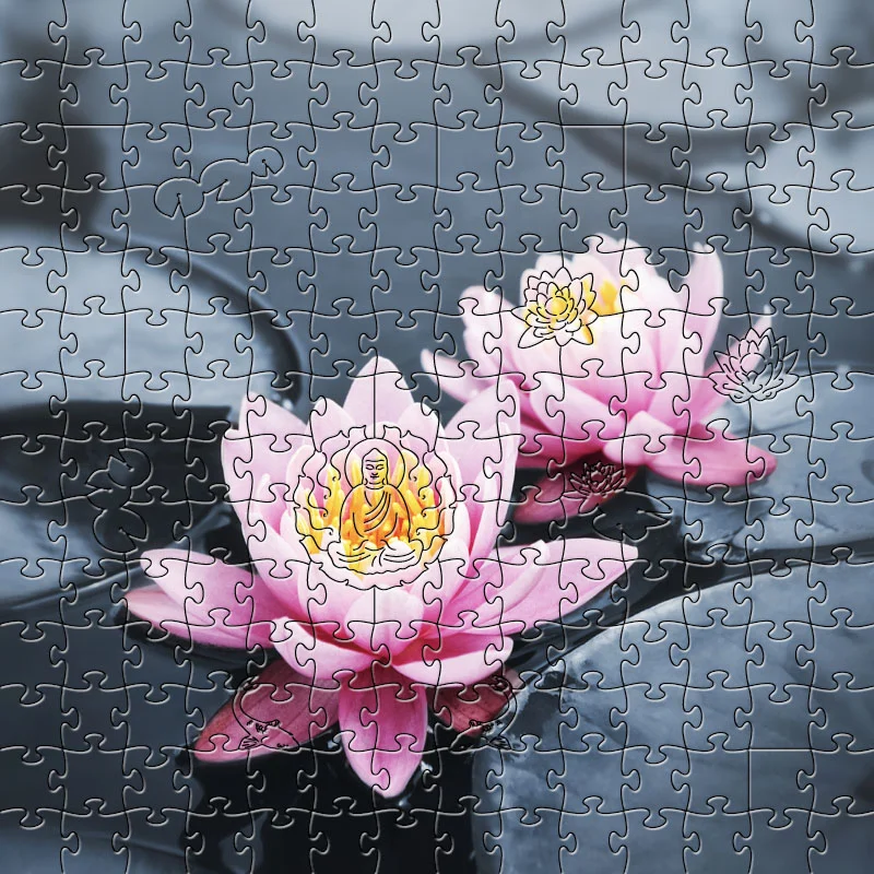 Zen Puzzles, Lotus Blossoms Medium