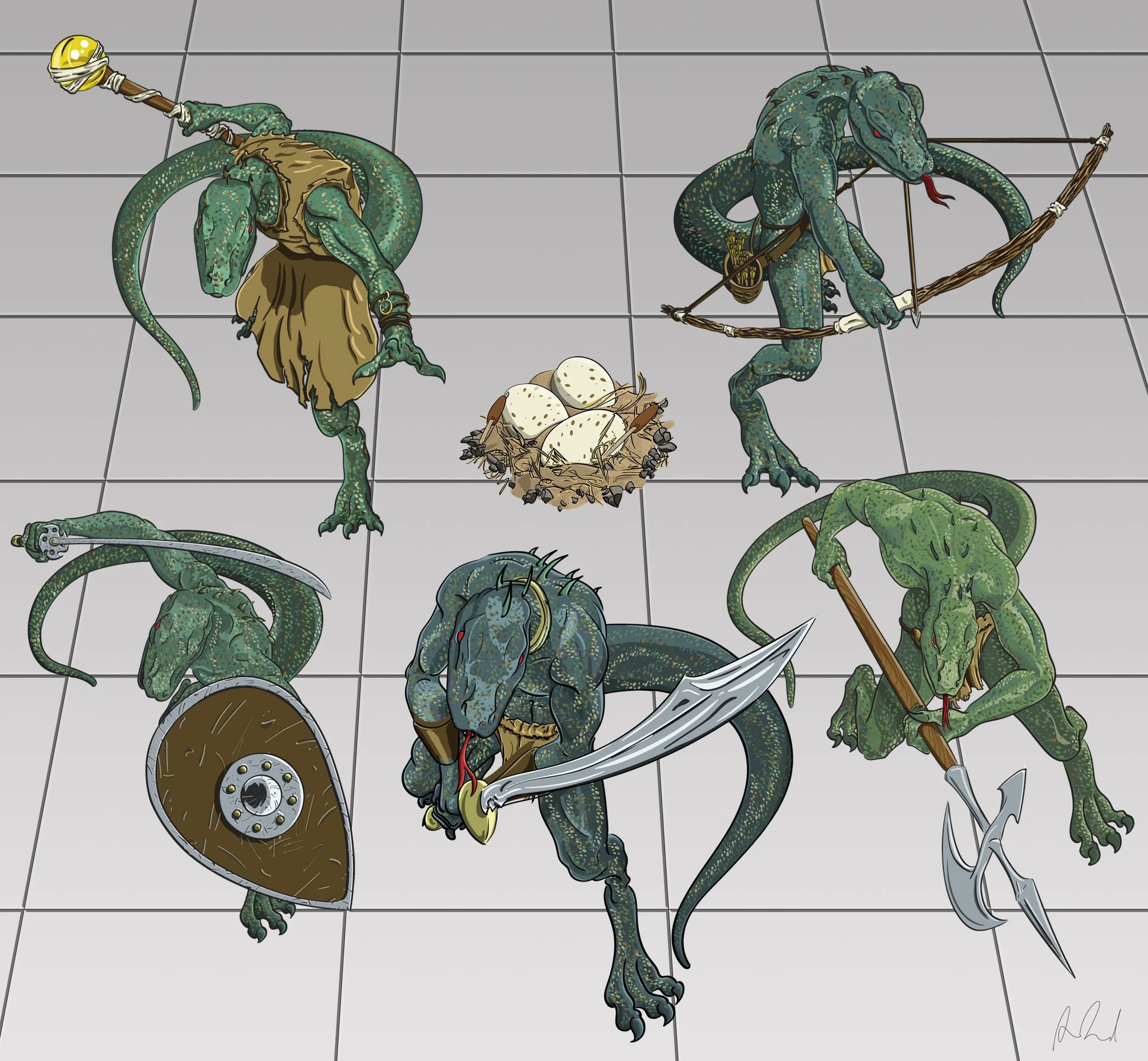 Lizardmen Tokens