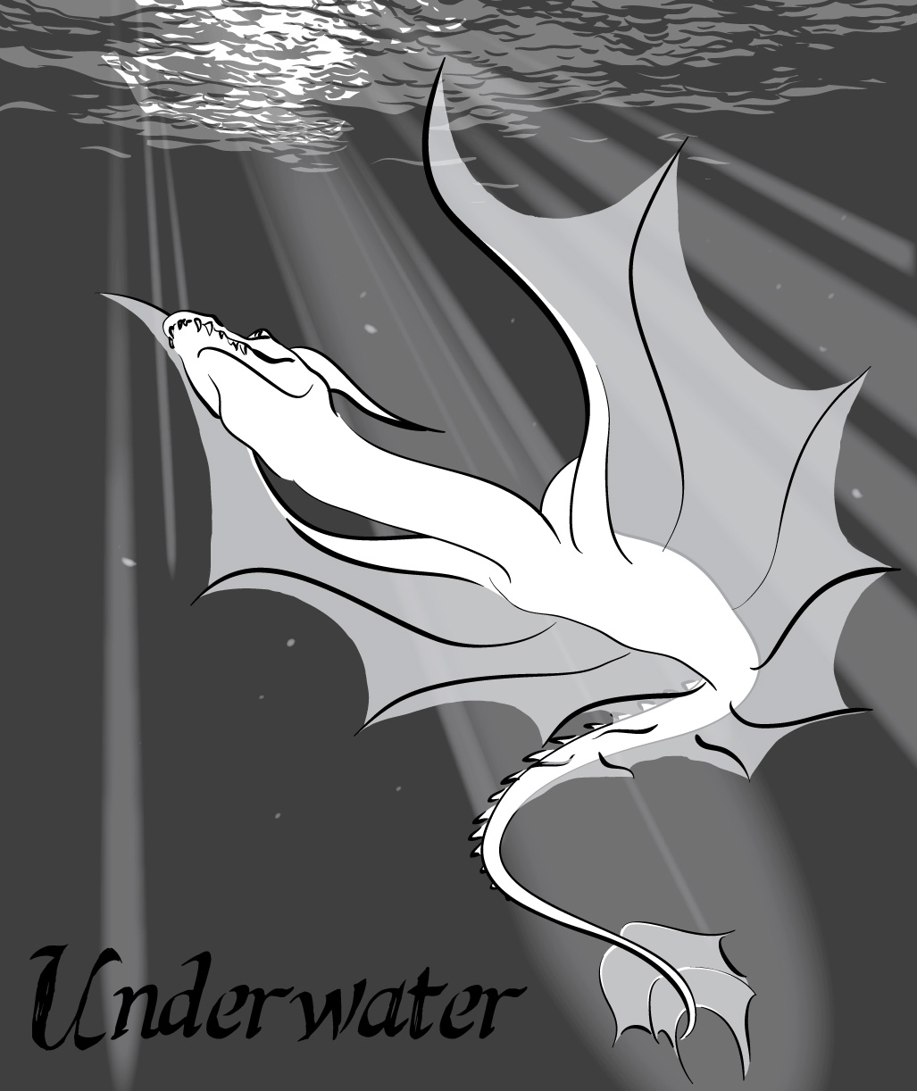 Inktober Day 4 - Underwater
