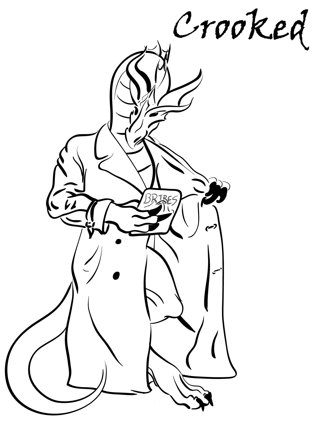 Inktober Day 8 - Crooked