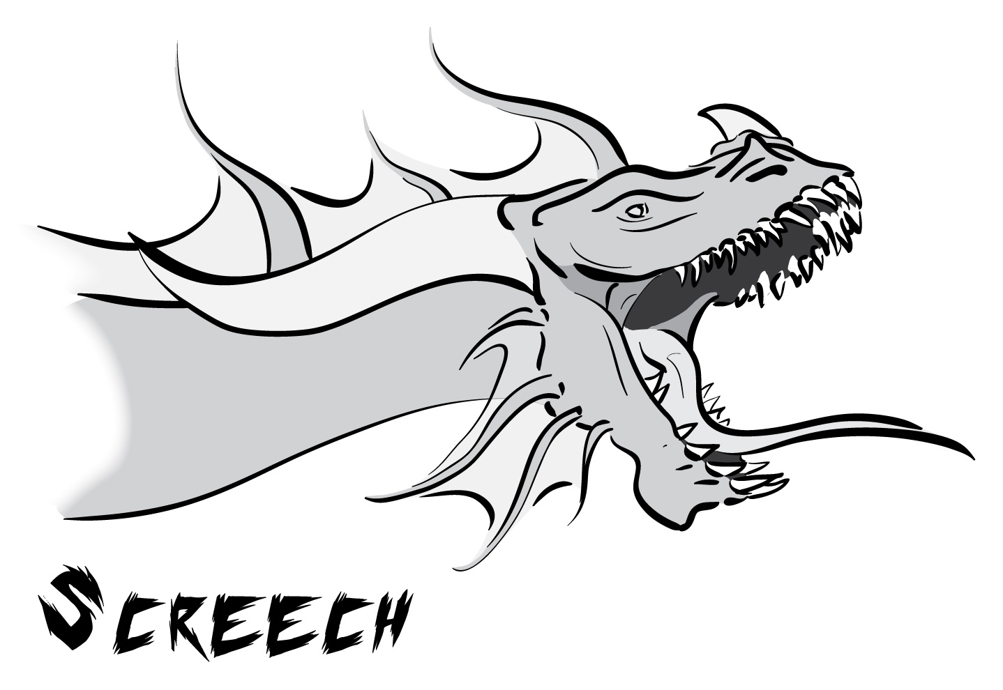 Inktober Day 9 - Screech
