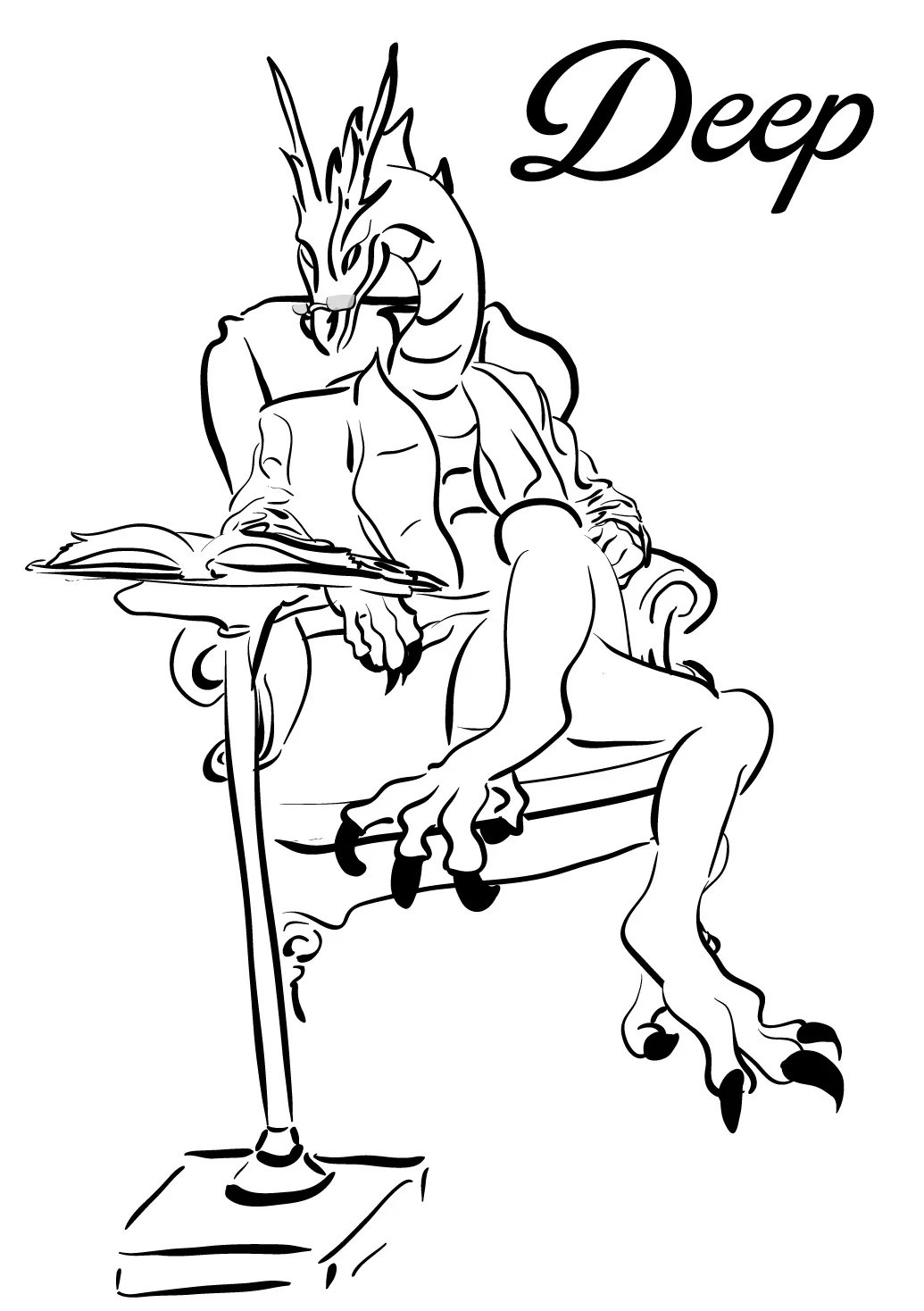 Inktober Day 20 - Deep