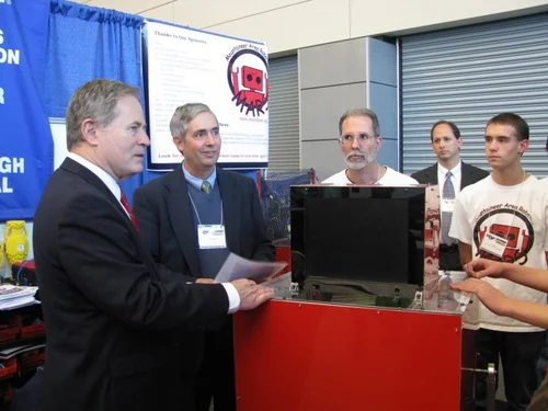 Congressman Mollohan drove a robot. – Luke Scime (2009)