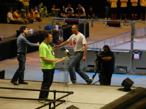 We re-nominated Earl for Woodie Flowers… and he won! – Kari DeMicco and Alex Stout (St. Louis, 2012)
