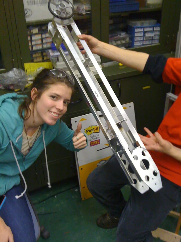   Marvin IV’s shoulder gear shattered. - &nbsp;Emily Raque (2011)  