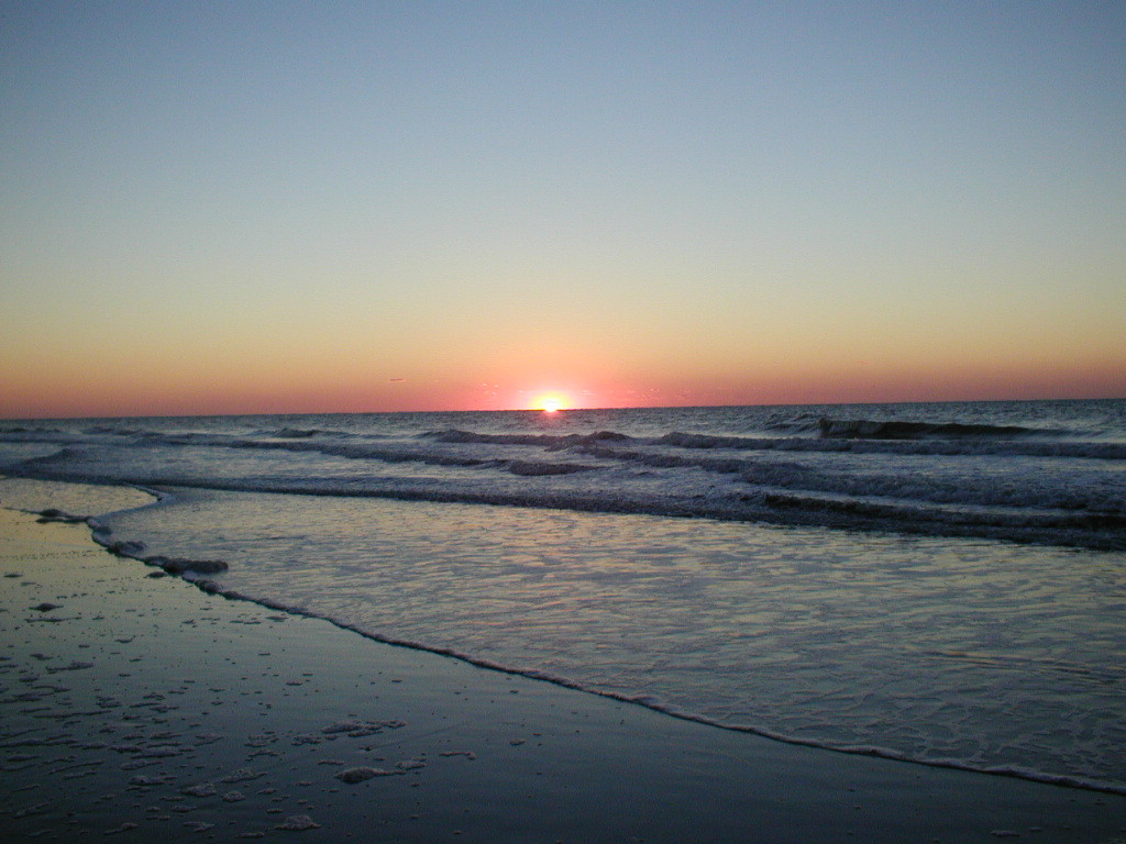 Running into the ocean with the team in the middle of a winter night at Myrtle Beach. - Elizabeth Lister (Palmetto, 2014)