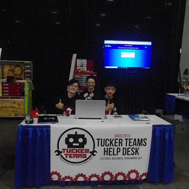 Help comes from unexpected places! Swing by the Tucker Team Help Desk and we&rsquo;ll lend a hand! #OMGrobots #STEMsquad #MartainsMakingADifference