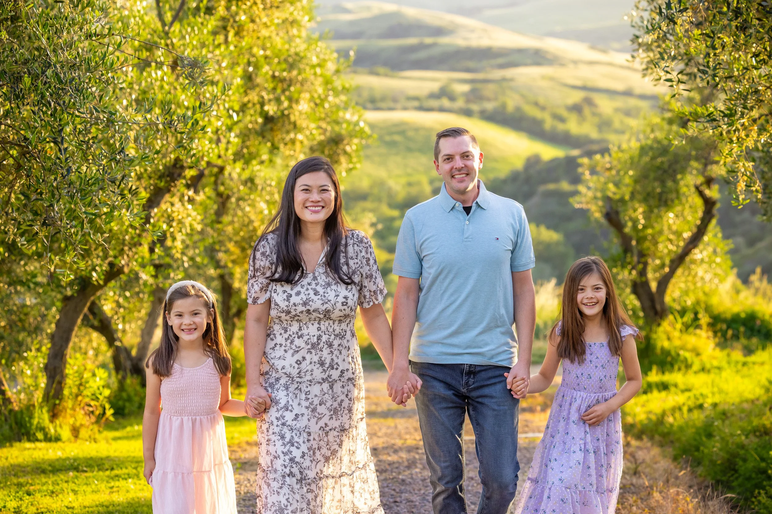 Outdoor Family Photography in Maryland | Golden Hour Family Portrait Session