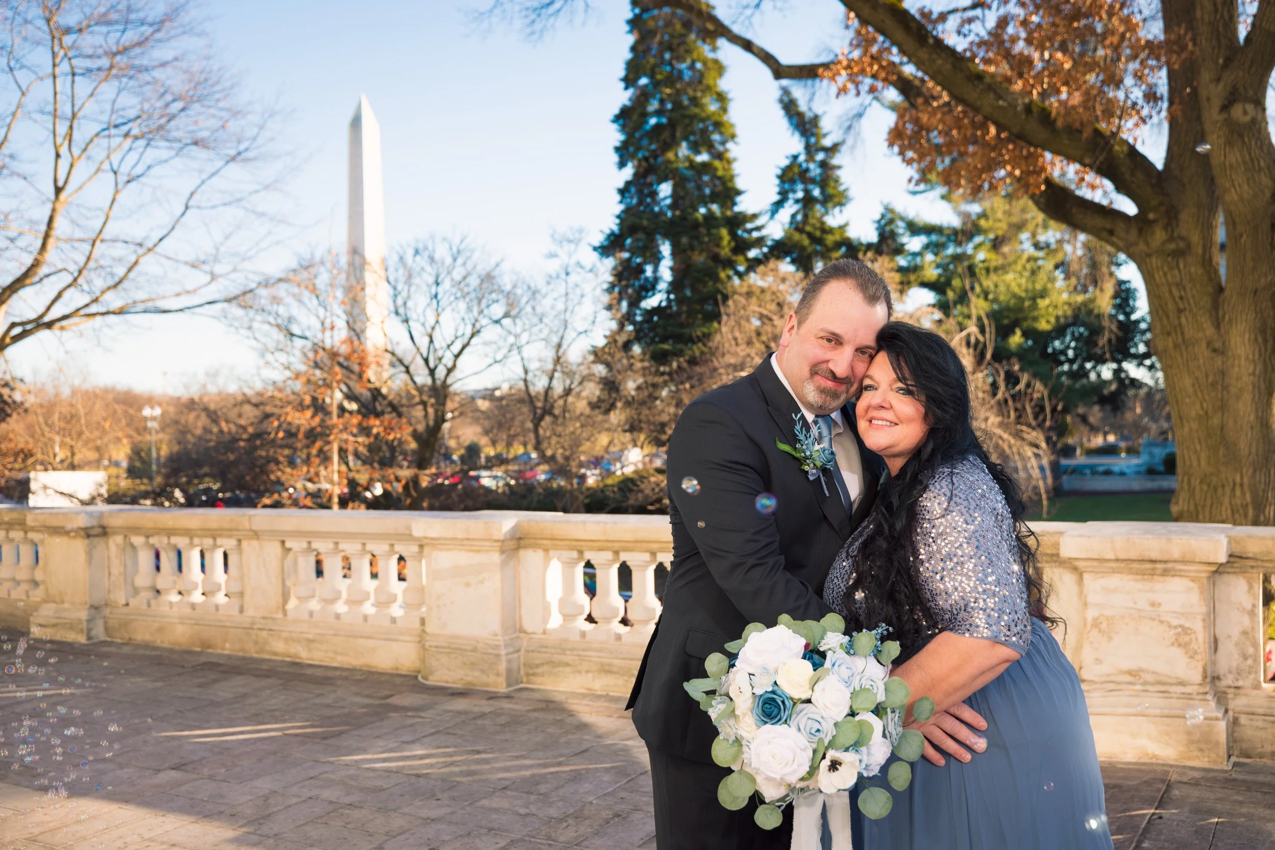 Washington DC Wedding Photographer | Romantic Small Wedding Portrait
