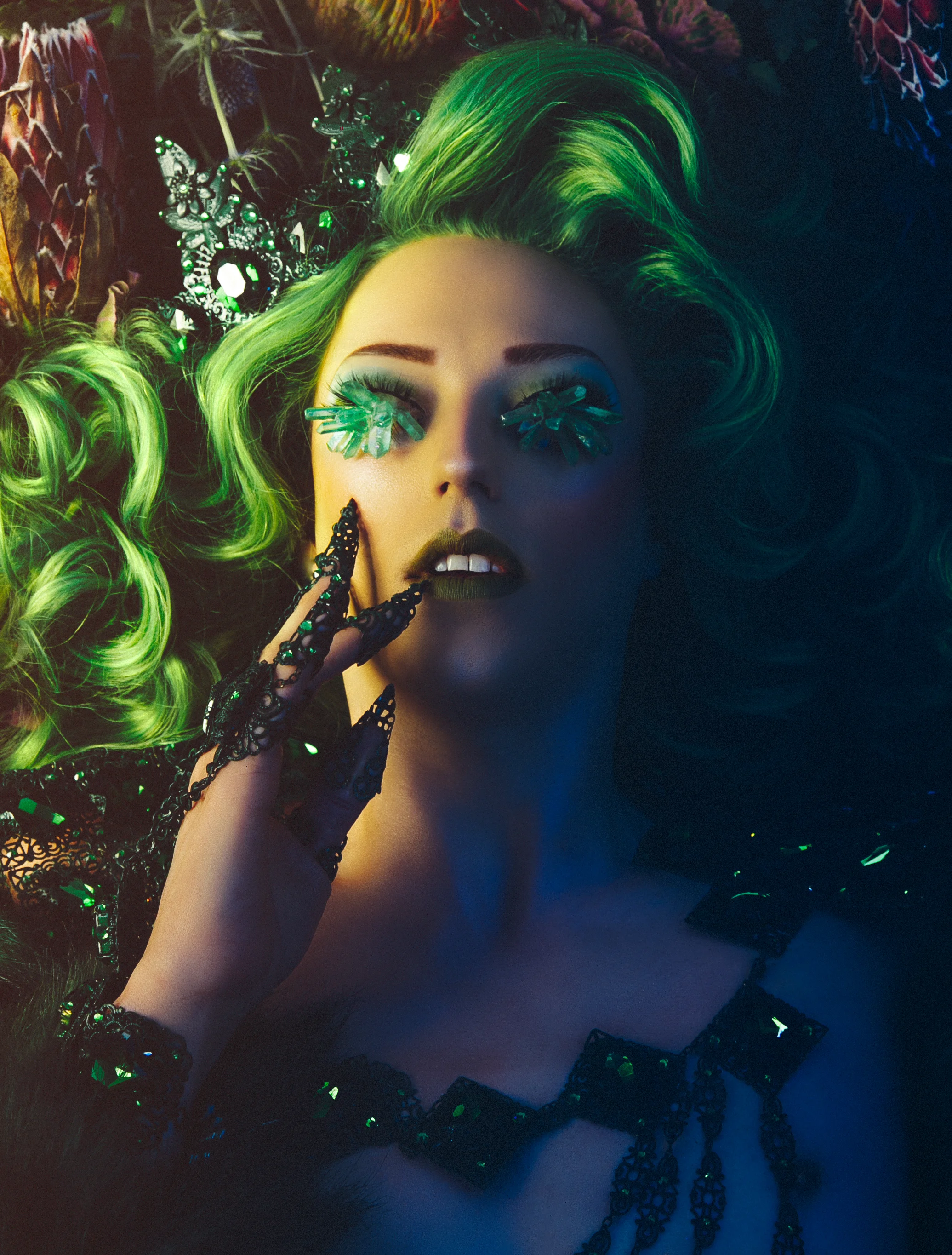 Model: Laganja Estranja Makeup: Sasha Glasser Photographer: Alena Mealy Art Director: Danica Kennedy Accessories: Marianna Harutunian Wig: Jason Adcock⠀ Fur: Matt Sarafa