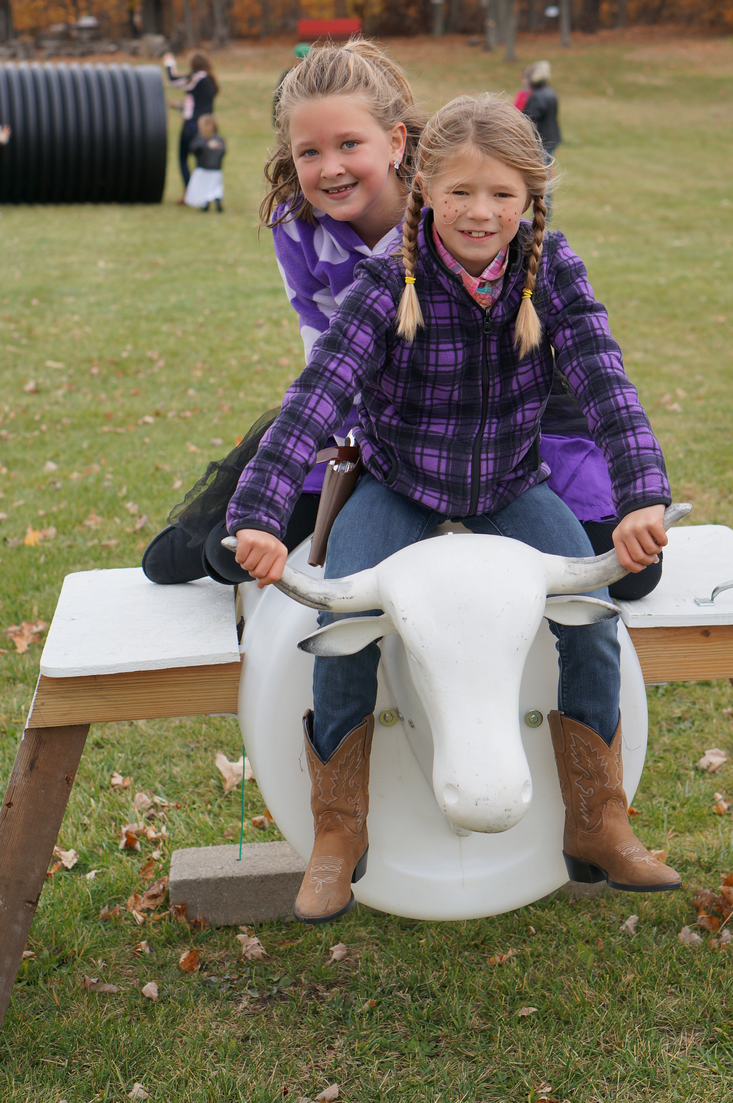 ECO Center Fall Festival Up-cylced Bull