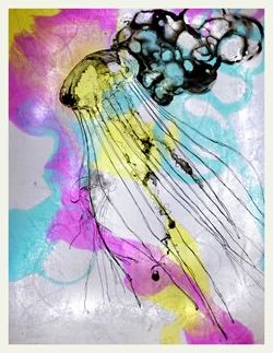 neon jellies, lightbox
