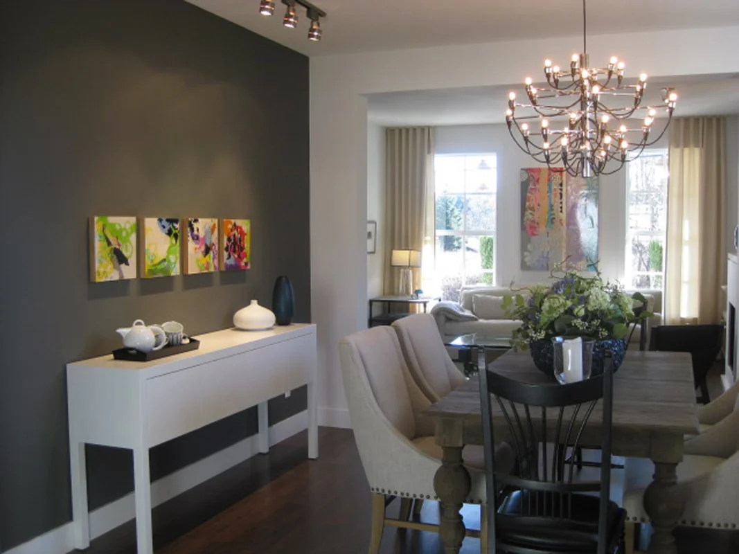 I always enjoy working with the talented women at BBA Design . They are huge supporters of local artists and have purchased work from me and many of my friends. Here is my art featured in the dining room and living room of the Tatton show in Coquitlam. BBA did such a wonderful job that I was ready to move in to this gorgeous place. I wasn't the only one who thought so, since the development sold out in a flash!