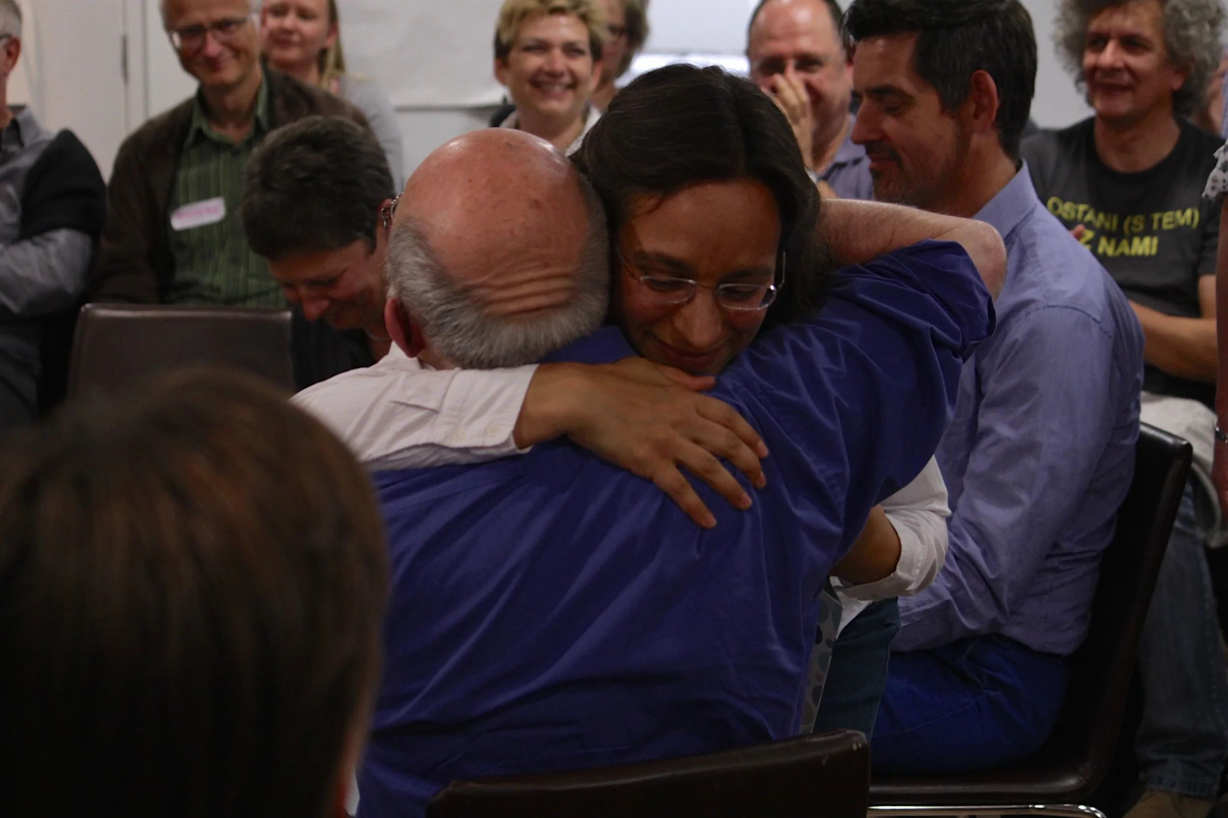 Panel discussion: Malcolm Parlett and Jacqui Lichtenstern. Image courtesy of British Gestalt Journal.