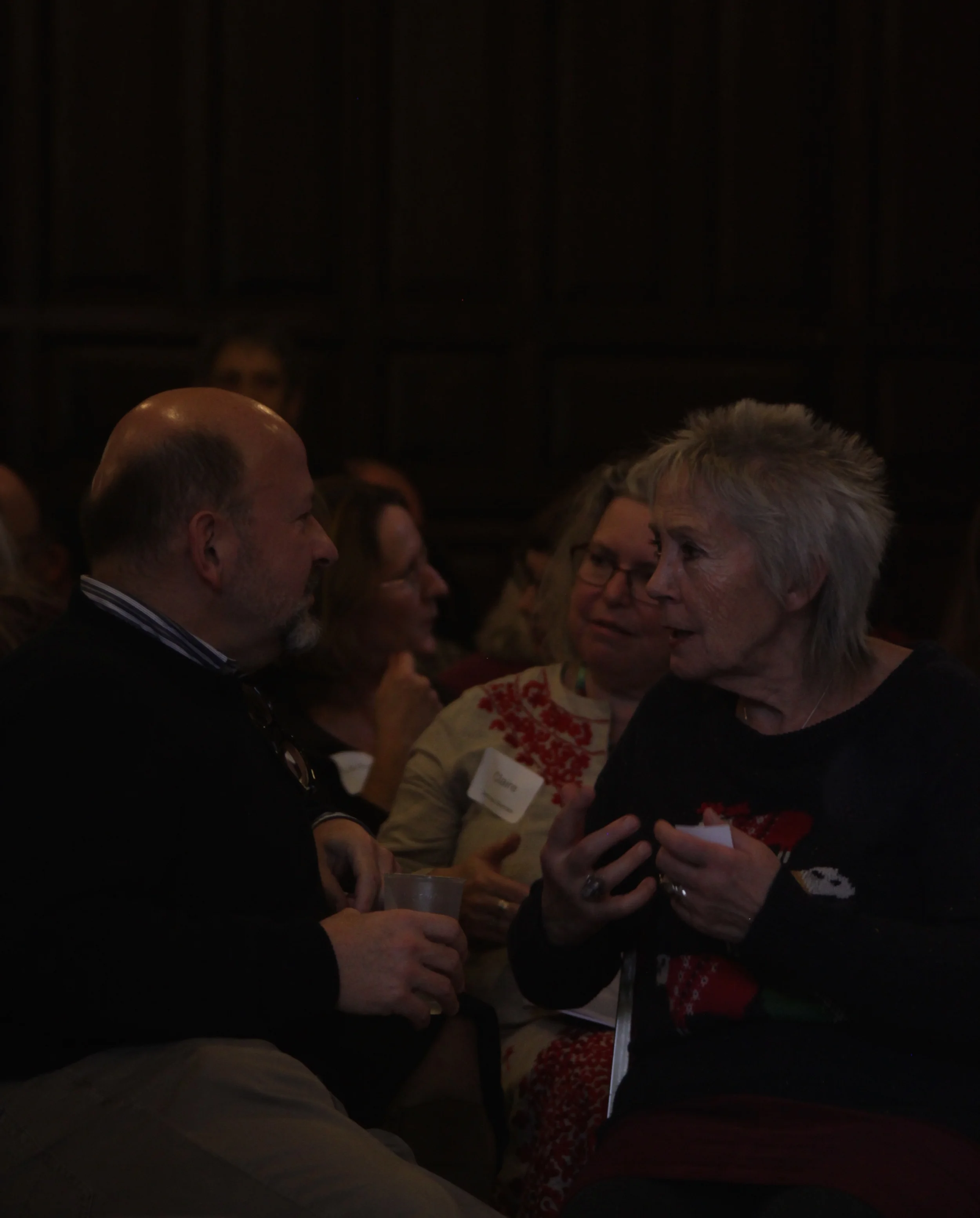 Attendees of the Seminar Day in the midst of an experiential exercise. Image courtesy of the British Gestalt Journal. 