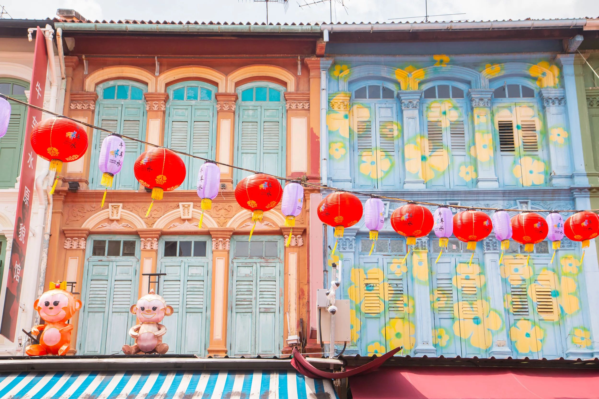 Lanterns hanging at Chinatown