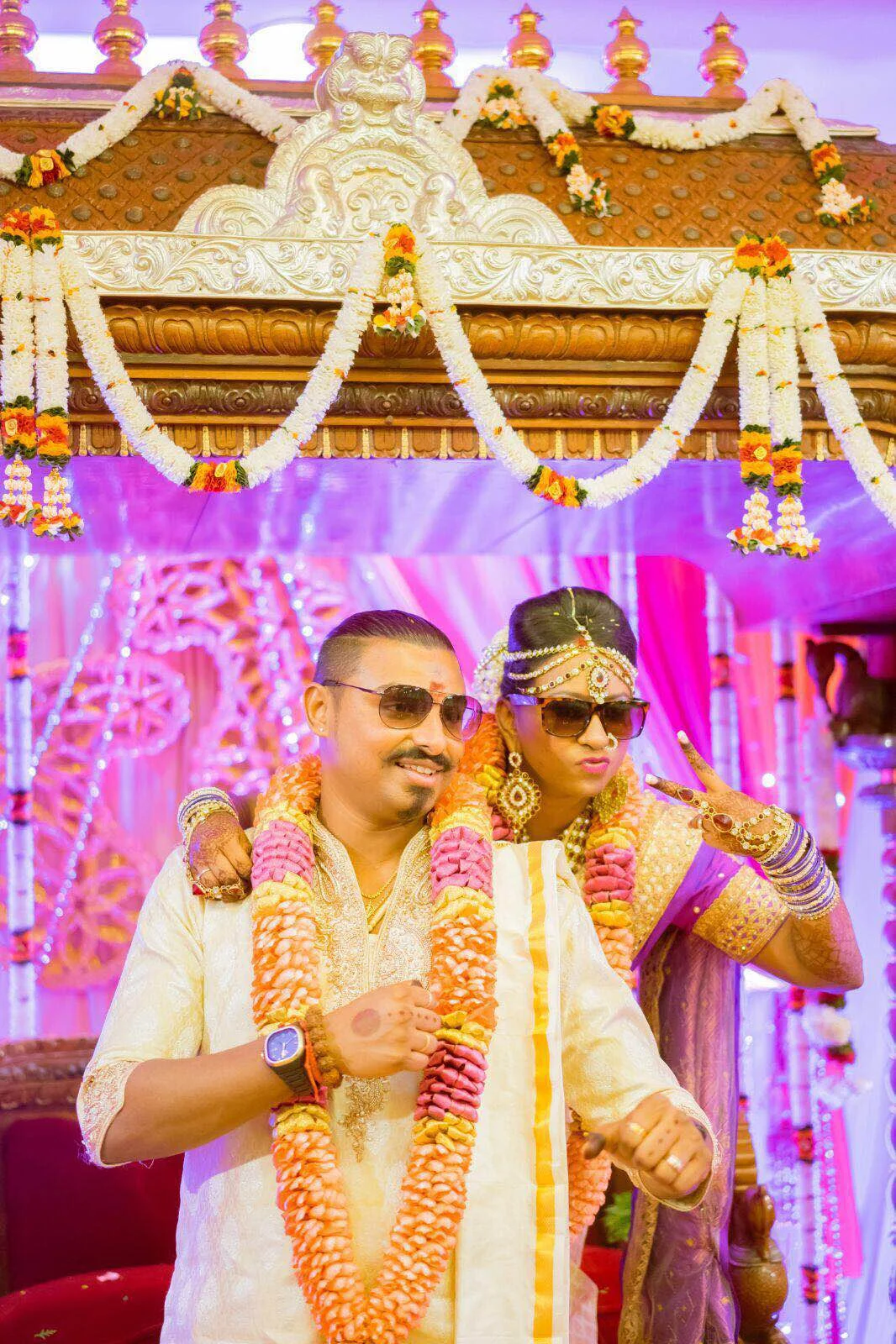 Subin with his wife Pravita