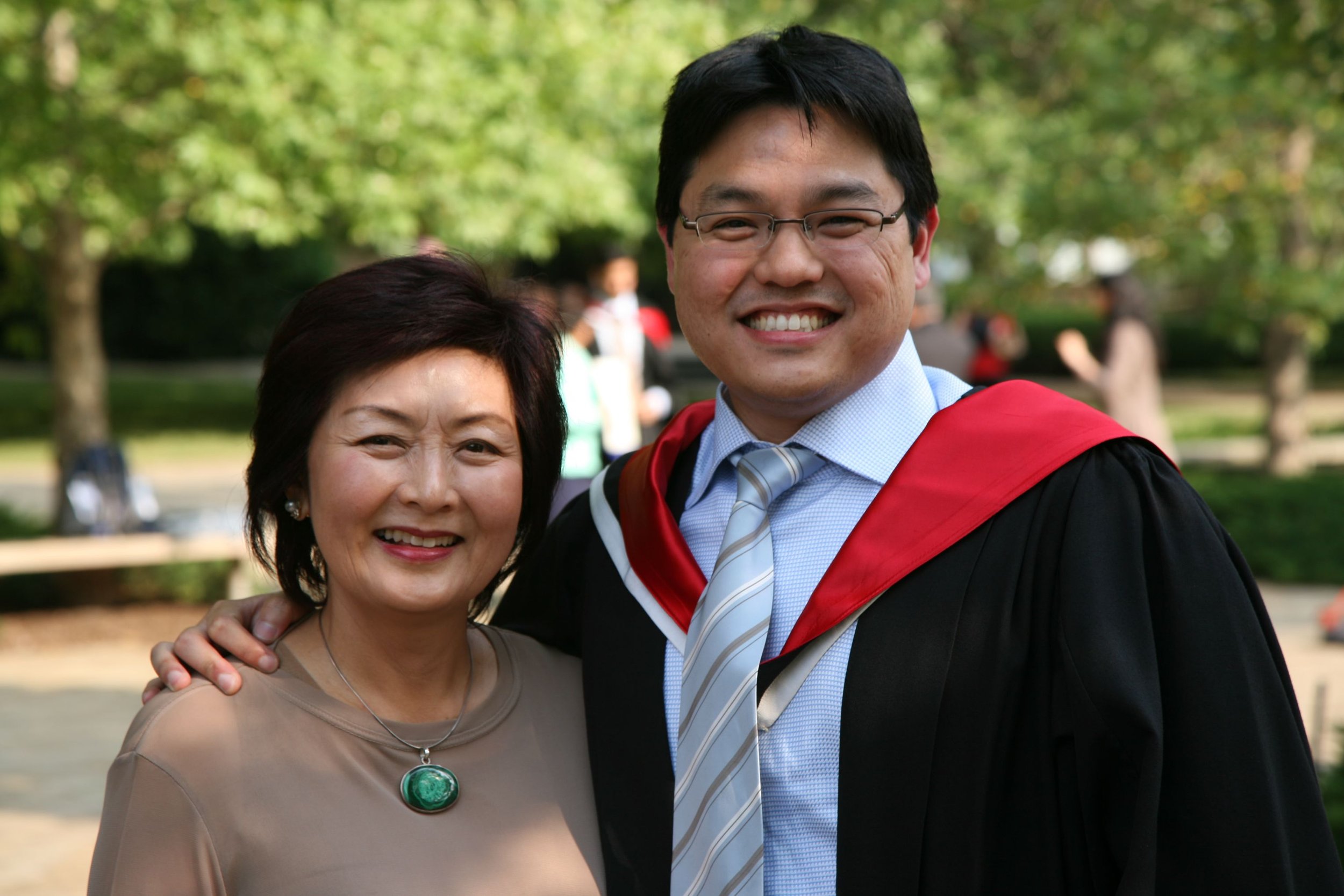 Terence with his mother