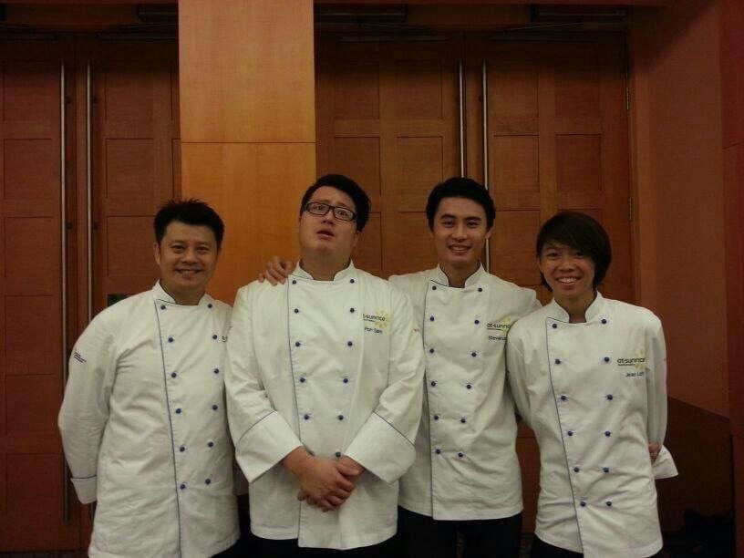 Jean with her culinary school mates.  