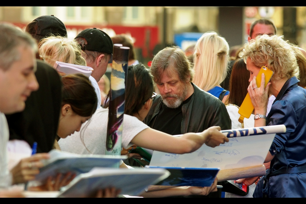 On a more 'randomly awesome' rather than 'expected awesome' front, the old guy with the beard who some peole described as 'rather homeless looking'.... turned out to be Mark Hamill, aka Luke Skywalker from the original Star Wars saga. And he was signing autographs!! (I .... might have asked for and received one of those autographs)