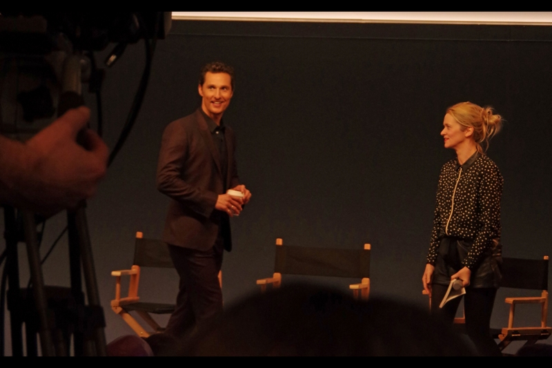 Matthew McConaughey looks like might come back later and buy an iPod nano if they put one aside for him.
