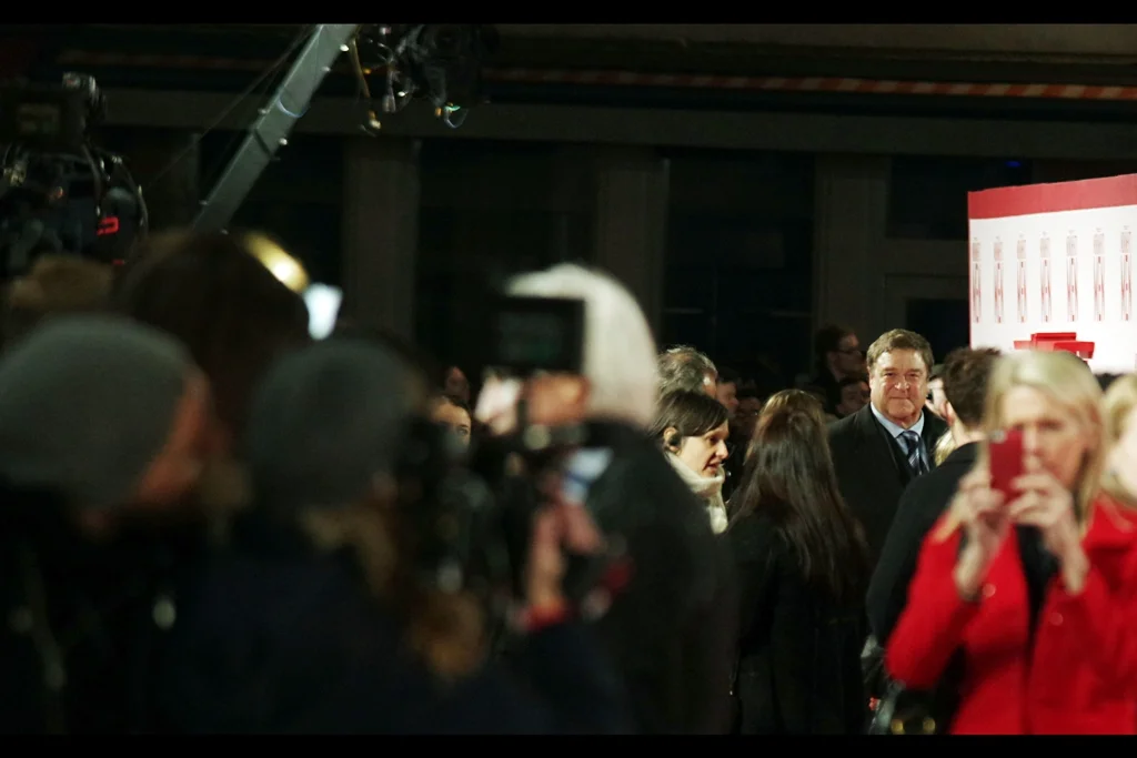 John Goodman is cheerful, and even more importantly for the range I'm shooting at... tall. I last photographed him at the premiere of Ben Affleck's Argo