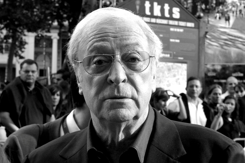 And here's double Academy Award Winner Sir Michael Caine, with the same expression I always get when I remind somebody famous that they still owe me money...