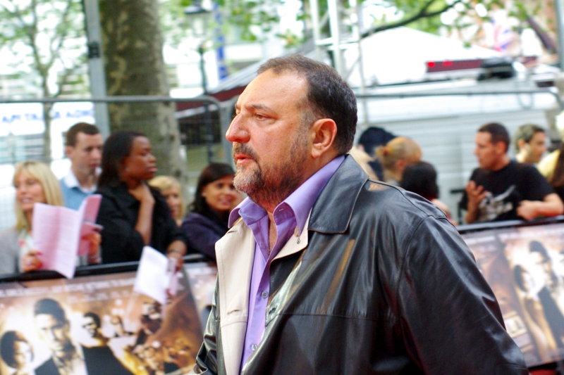 People were saying 'woo! the fat guy from Borat'. But no, this is (wireimages informs me) producer Joel Silver, who also did the Matrix Trilogy and Die Hard movies in a producing career that stretches back decades. (What does a producter DO, though??)