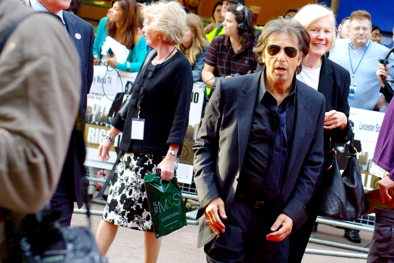 Al Pacino! Many of us theorise that as soon as he signs onto a role in any movie, that character's dialogue is amended to include at least one five-minute screaming rant in full 'Al Pacino Mode'. Woo! I call this photo "You Can Call Me Al"